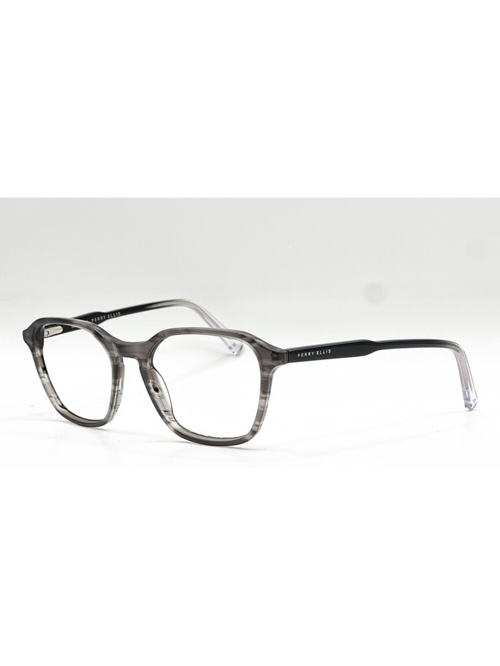 Perry Ellis Pe-431 1 Grey Stripe Authentic Eyeglasses 52-18-140